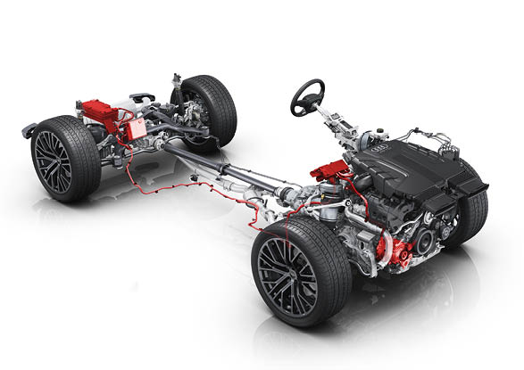 mild hybrid-48 volt drivetrain