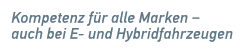 Kompetenz f r alle Marken − auch bei E und Hybridfahrzeugen