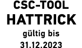 CSC TOOL HATTRICK g ltig bis 31.12.2023