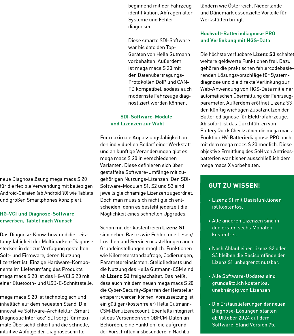 neue Diagnosel sung mega macs S 20 f r die flexible Verwendung mit beliebigen Android Ger ten (ab Android 10) wie Tab...