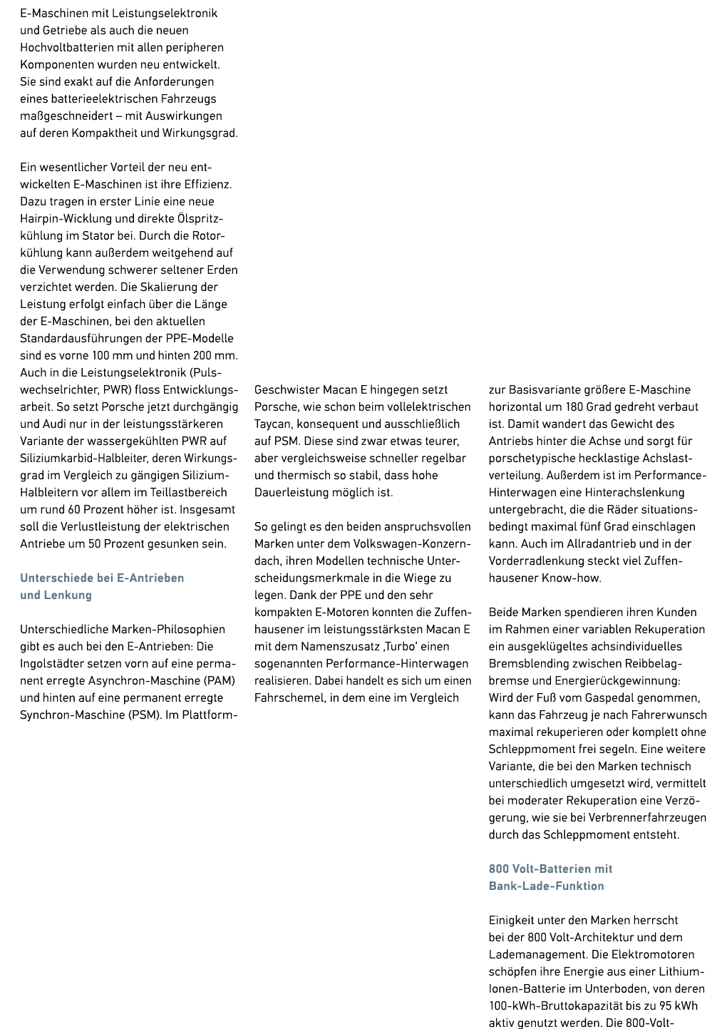 ­E Maschinen mit Leistungselektronik und Getriebe als auch die neuen ­Hochvoltbatterien mit allen peripheren Komponen...