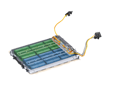 AC bank charging via either left or right charging socket