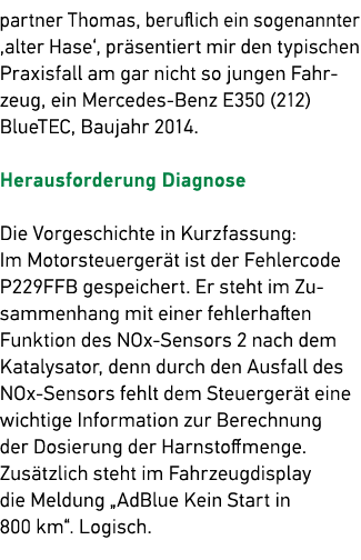 partner Thomas, beruflich ein sogenannter ‚alter Hase‘, pr sentiert mir den typischen Praxisfall am gar nicht so jung...