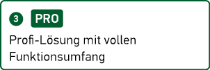 ￼ Profi L sung mit vollen Funktionsumfang