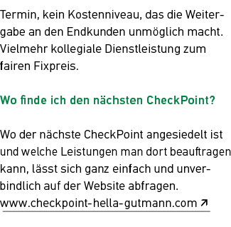 Termin, kein Kostenniveau, das die Weitergabe an den Endkunden unm glich macht. Vielmehr kollegiale Dienstleistung zu...